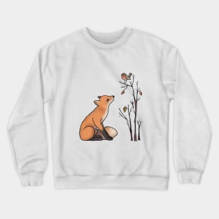 Fuchs und Rotkehlchen Crewneck Sweatshirt